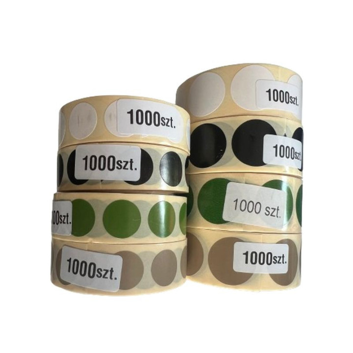 BULLETMAG ZAKLEJKI DO TARCZ 25 mm / 1000 sztuk / białe