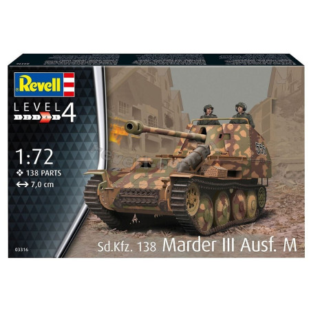REVELL 1/72 SDKFZ 138 MARDER III AUSF.M 03316