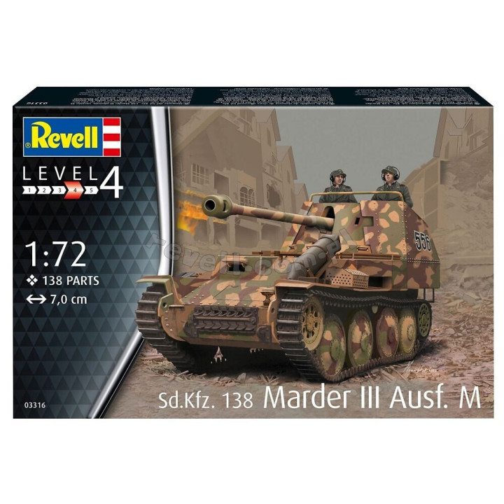 REVELL 1/72 SDKFZ 138 MARDER III AUSF.M 03316