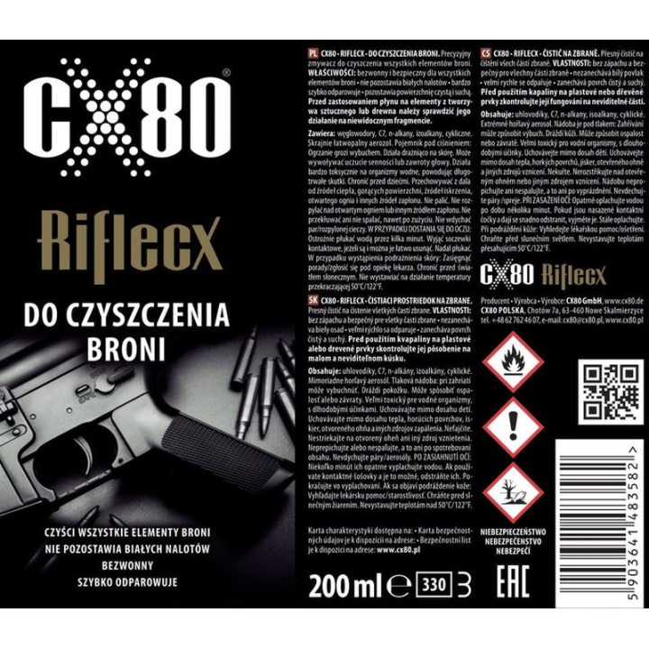 RifleCX GUN CLEANER - zmywacz 200ml