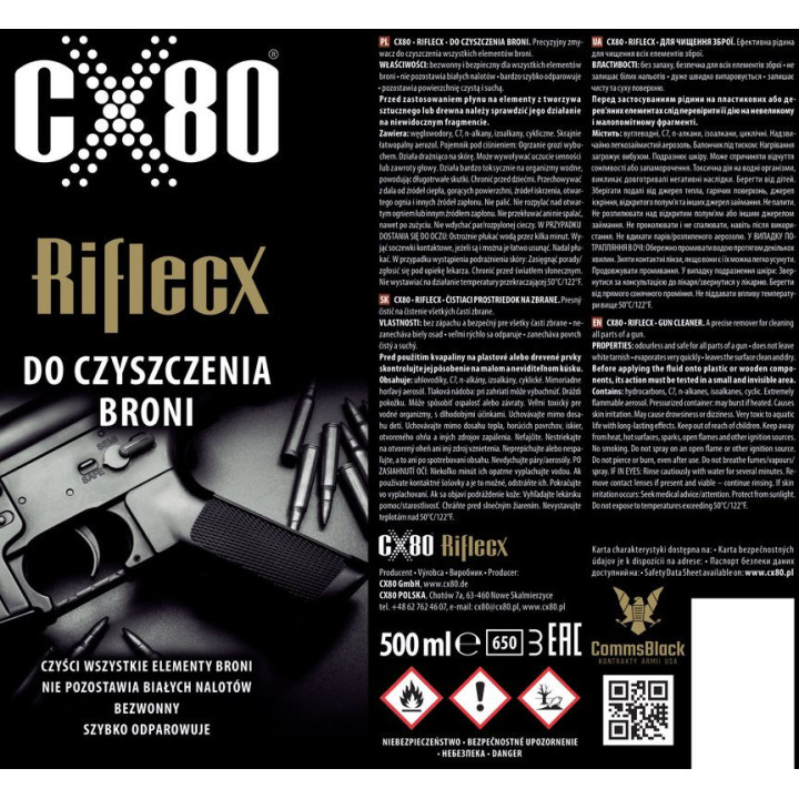 RifleCX GUN CLEANER - zmywacz 500ml