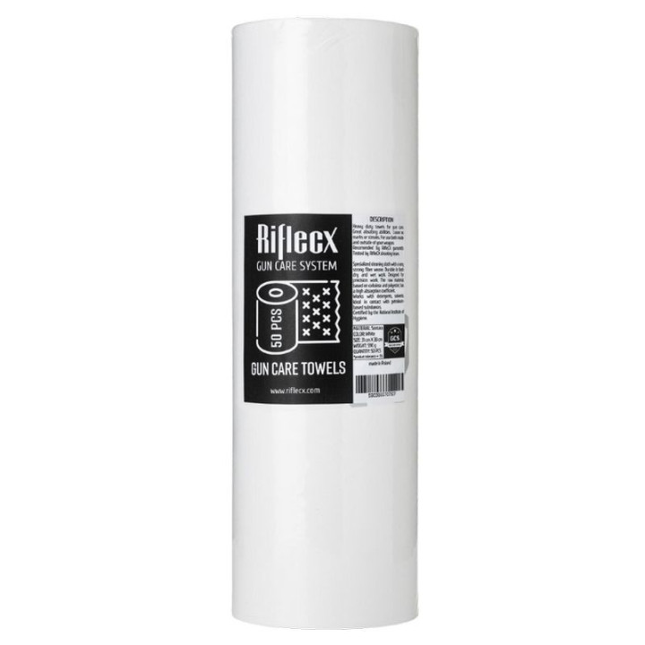 RifleCX GUN CARE TOWELS - cleaning cloth 50 pieces