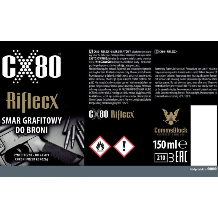 RifleCX GRAPHITE SPRAY - spray lubricant 150 ml