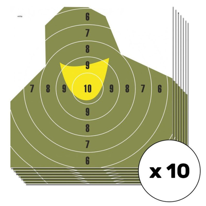 Štít NT 23P vojenská busta 500x500 mm / 10 kusů (T07012)