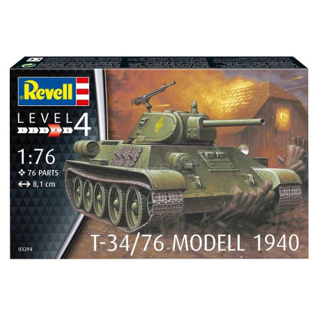REVELL 1/76 T-34/76 MODEL 1940  (03294)