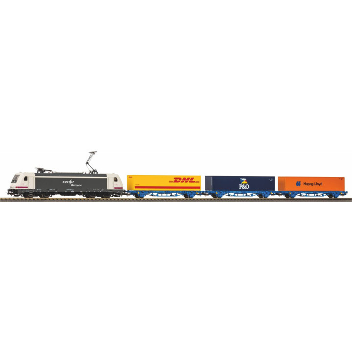 PIKO 96900 TRAXX RENFE SET + 3 WAGONS