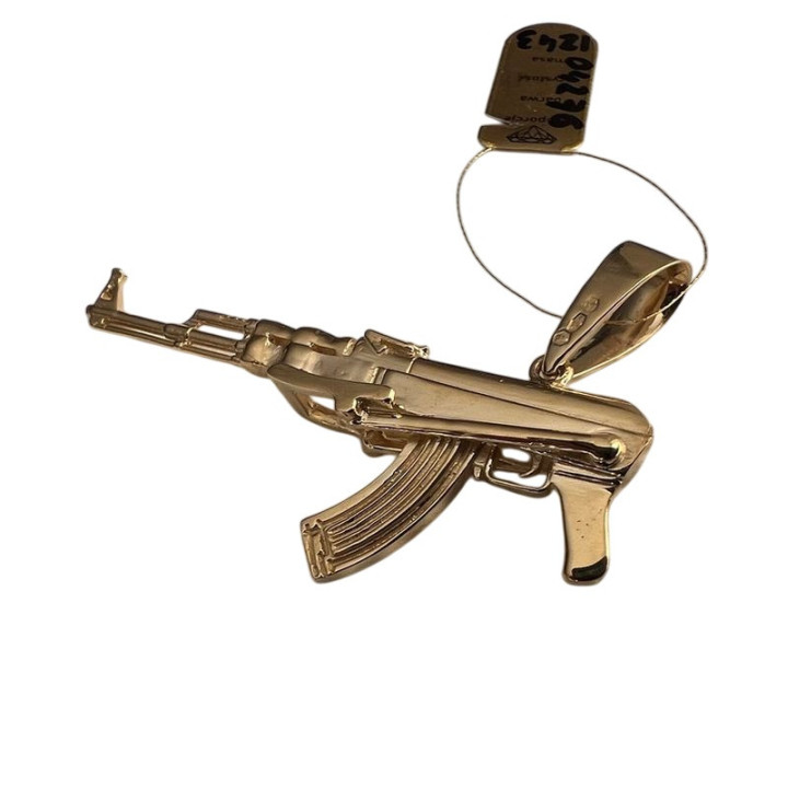 ZŁOTY KARABIN AK-47 - zawieszka