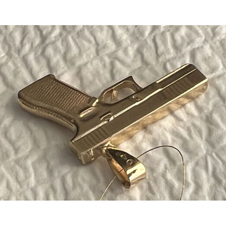 ZŁOTY PISTOLET - zawieszka