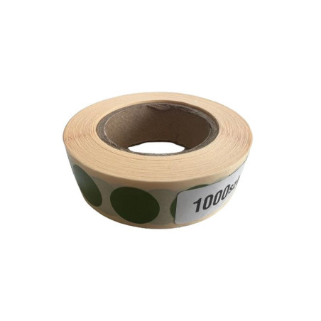 BULLETMAG SHIELD STICKERS 25 mm / 1,000 pieces / green