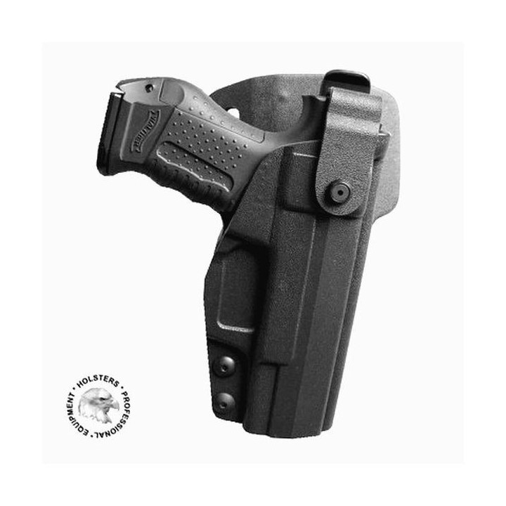 IWO HEST KABURA do Walther P-99          BLACK-HARRIER (SSS2007) prawa / czarna / Kydex