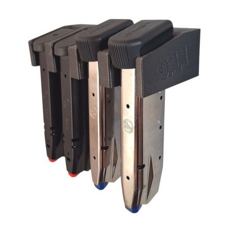 BULLETMAG MAGAZINE HOLDER 9 mm / x4 / black / for magnet / inserted from front