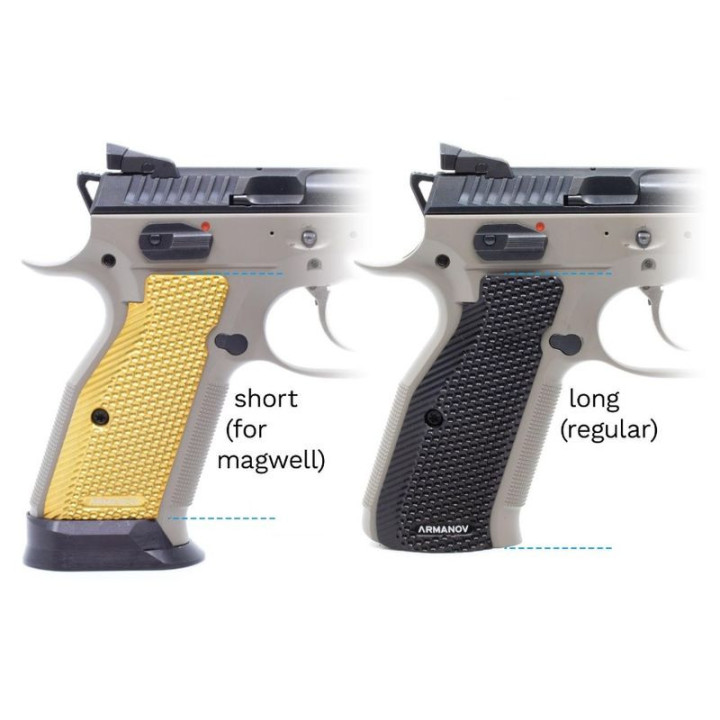 ARMANOV SpidErgo Gen2 for CZ Shadow 2 / SP01 / TS and 75 series - Short / Medium / Orange (PGCZG2SM-OR)