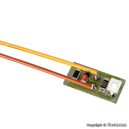 VIESSMANN 6008 H0 Oświetlenie mieszkań   LED biały ( 1 płytka z LED )