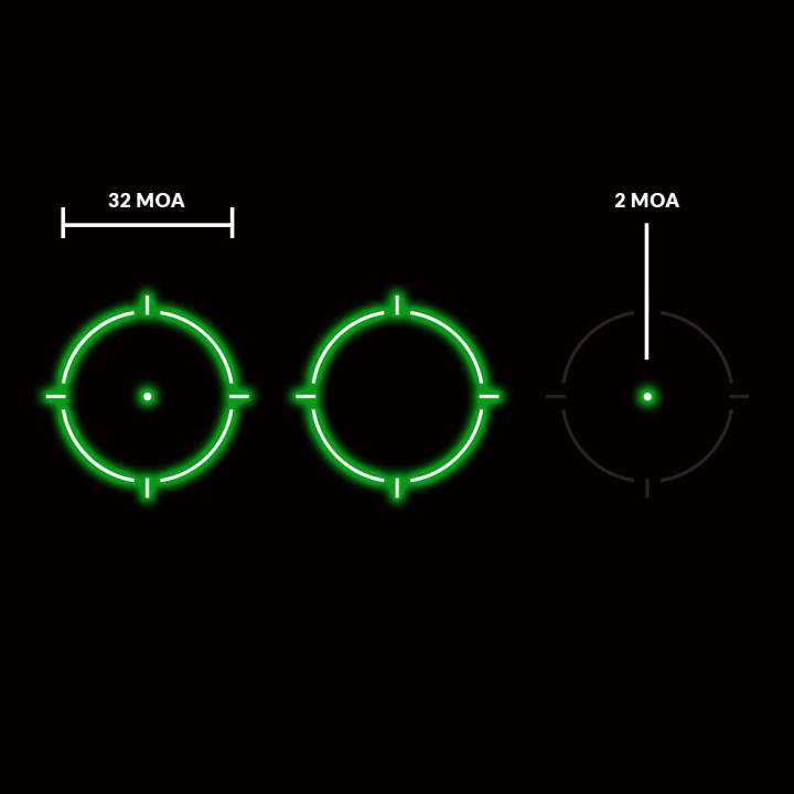 Kolimátor HOLOSUN SCS Green DOT          s montáží MOS / solárním panelem