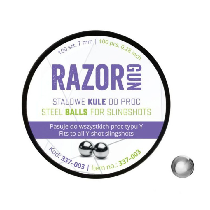RAZORGUN Kulki do procy  7 mm / 100      sztuk (337-003)