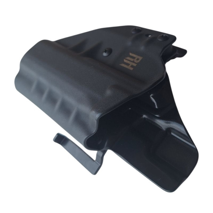 RH HOLSTERS Pouzdro OWB Frogy CZ Shadow   2 / pravé – 1/2 ochrana proti potu / rychloupínací smyčky 40 mm / černý KYDEX