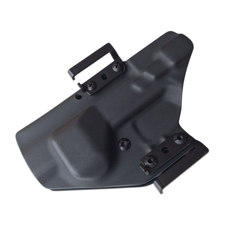 RH HOLSTERS Pouzdro OWB Frogy CZ Shadow   2 / pravé – 1/2 ochrana proti potu / rychloupínací smyčky 40 mm / černý KYDEX