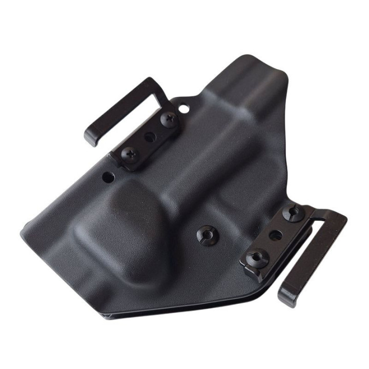 RH HOLSTERS Kabura OWB Frogy GLOCK       G17/22/31 / right - 1/2 sweatguard / speedloops 40 mm / black KYDEX