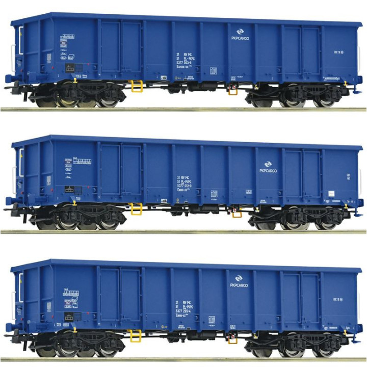 ROCO 6600100 WAGON TOWAROWY Eanos PKP    Cargo ep. VI ( 3 wagony )