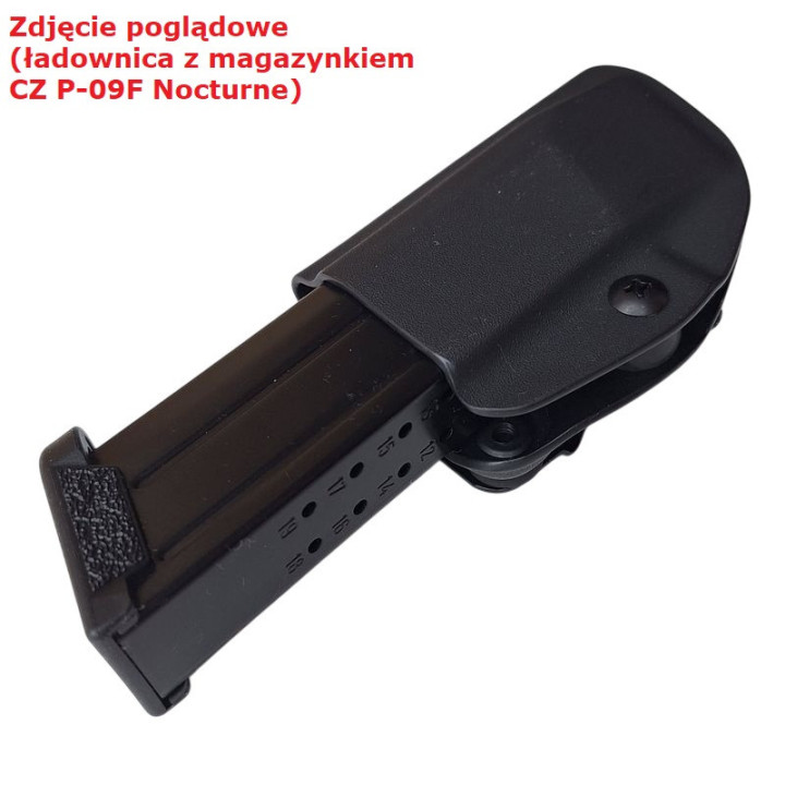RH HOLSTERS Ładownica IWB CZ P-09 F      NOCTURNE / right - without sweatguard / flushclip 40 mm / black KYDEX
