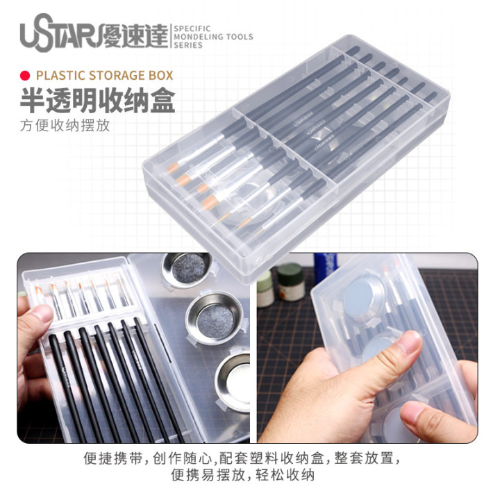U-STAR UA-90027 ZESTAW PĘDZLI            MODELARSKICH 9 szt.