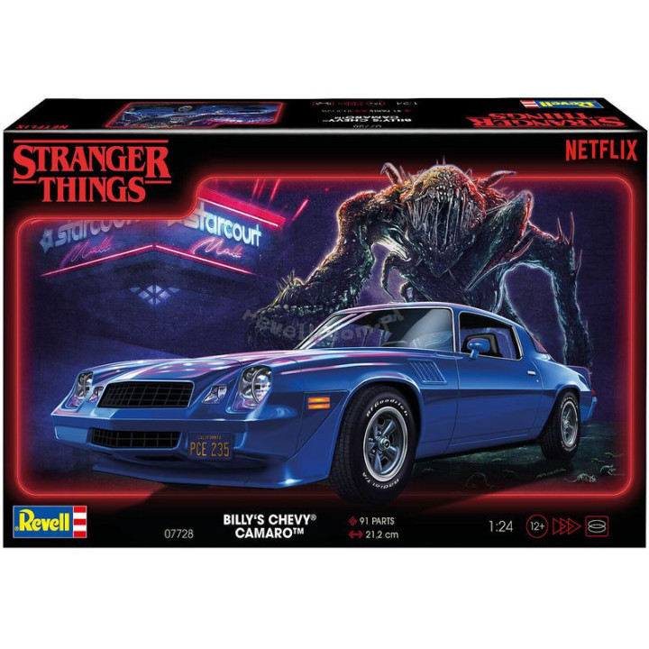 REVELL 1/25 "STRANGER THINGS" CHEVY      CAMARO Z/28 (07728)