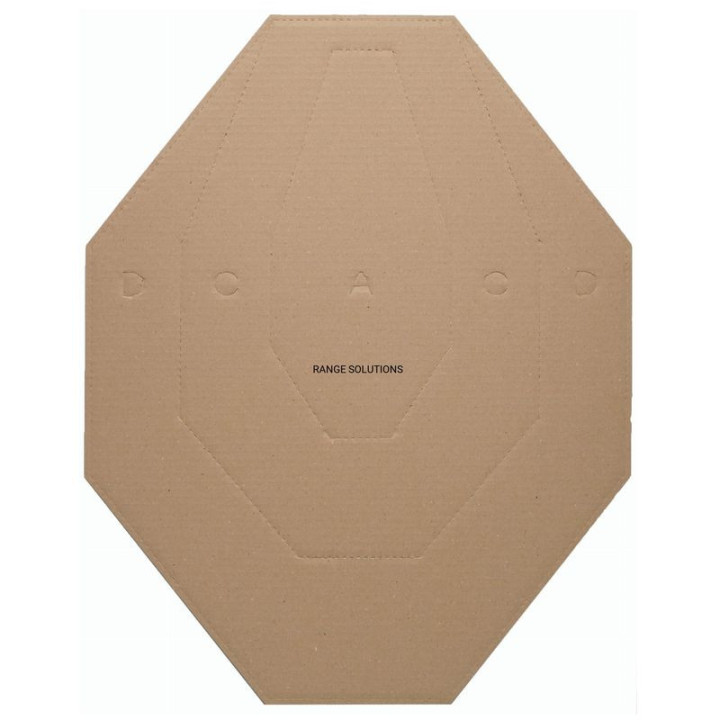 RS IPSC CARDBOARD SHIELD brown ( 50 pieces )