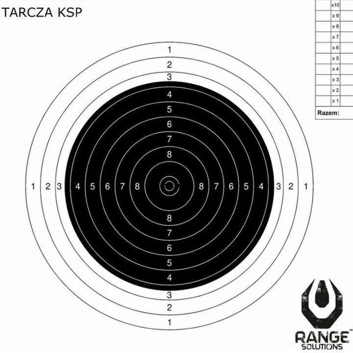 RS TARCZA KSP Karabin sportowy 20x20 cm  ( 100 sztuk ) RAN-14027077-00