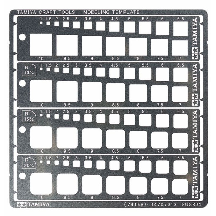 TAMIYA Modeling Templates 1-10 (74156)