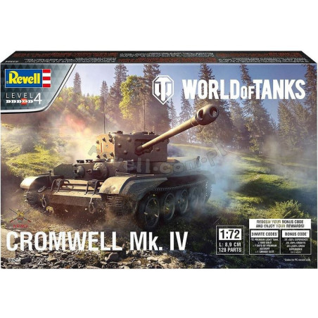 REVELL 1/72 Cromwell Mk.IV World of      Tanks (03504)