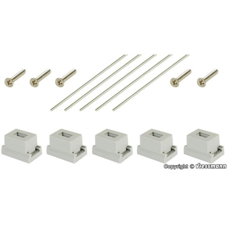 VIESSMANN 4192 H0 Kotvy a úvazy pro stožáry trakčního vedení ( 5 kusů )