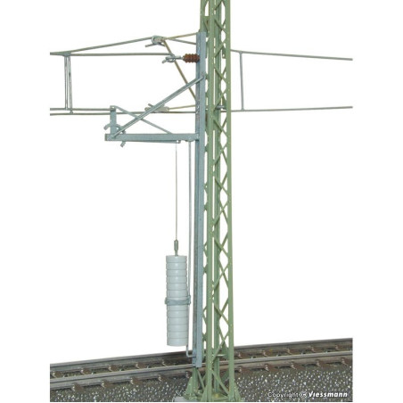 VIESSMANN 4165 H0 Maszt trakcji          elektrycznej 115 mm / z naciągiem