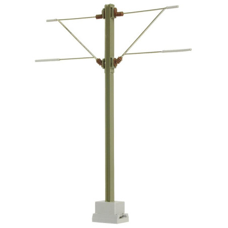 VIESSMANN 4124 H0 double-armed traction pole / H-profile - 98 mm
