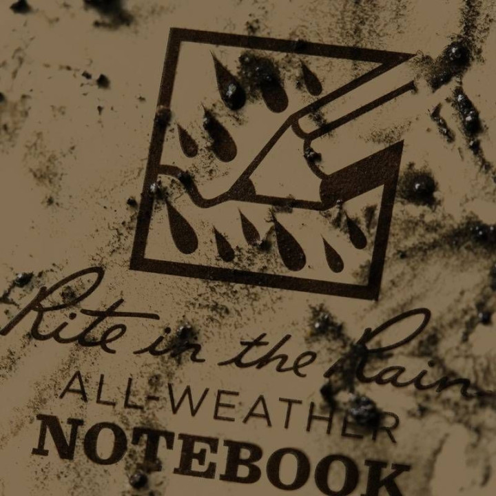 RITE in the RAIN Notes wodoodporny - 4   x 6" - OR46 - Intensywny Pomarańczowy