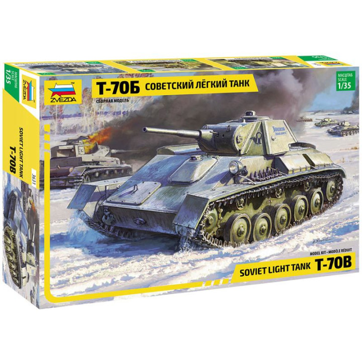 ZVEZDA 1/35 SOVIET TANK T-70 B (3631)