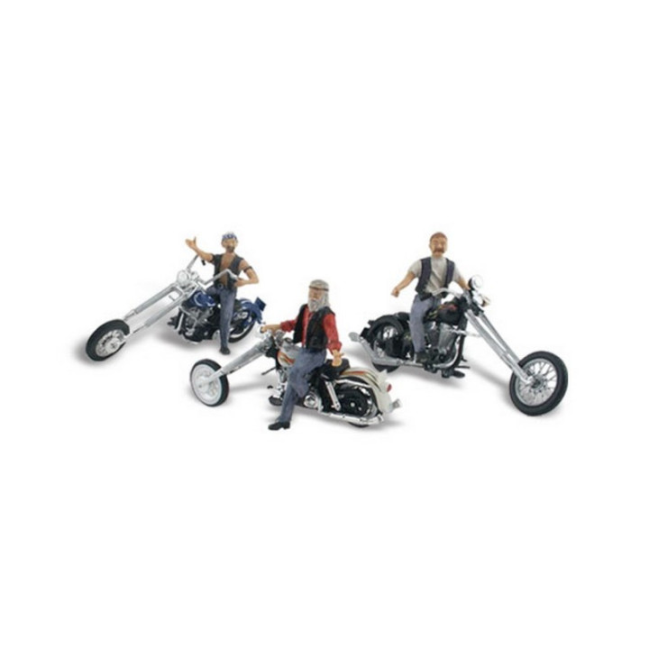 WOODLAND A5554 H0 - MOTOCYKLE Bad Boy    Bikers