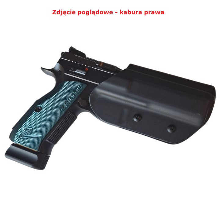 RH HOLSTERS Kabura OWB Sport CZ Shadow   2 / left / Tek-lok / black KYDEX