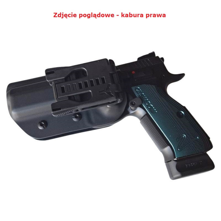 RH HOLSTERS Kabura OWB Sport CZ Shadow   2 / left / Tek-lok / black KYDEX
