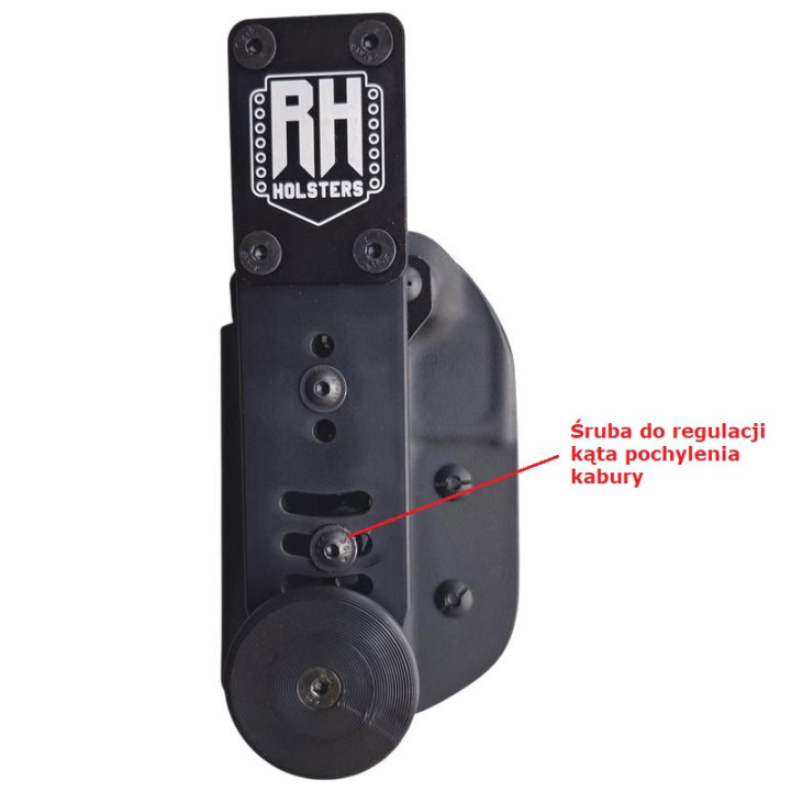 RH HOLSTERS Kabura OWB Sport CZ Shadow   2 / right / IPSC mount black / black KYDEX