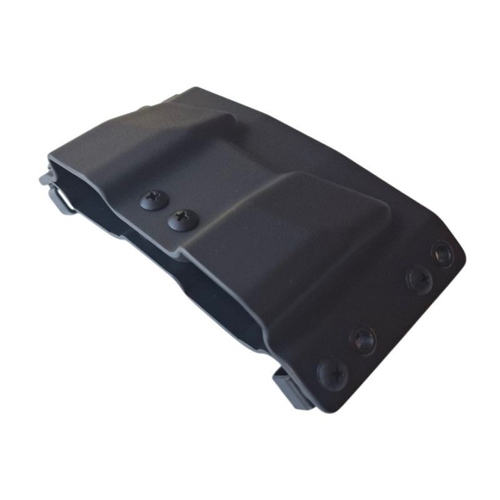 RH HOLSTERS Ładownica OWB x2 CZ P-09 C/F Nocturne / right - without sweatguard / steel loops  40 mm / black KYDEX