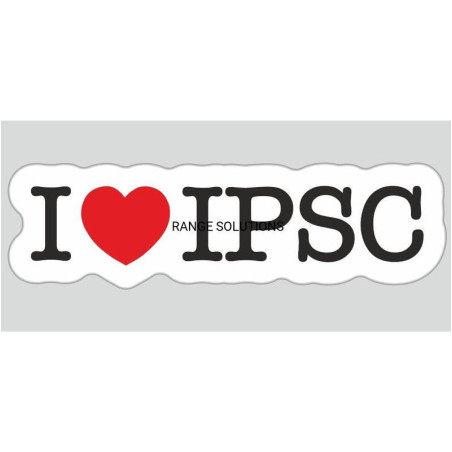 Naklejka " I love IPSC " - wypukła 3D