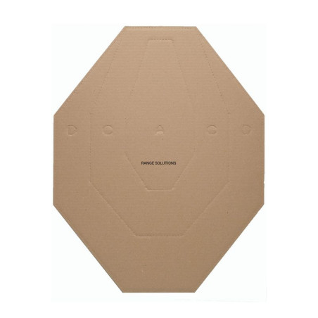 RS CARDBOARD IPSC MINI bílá / hnědá ( 10 kusů )