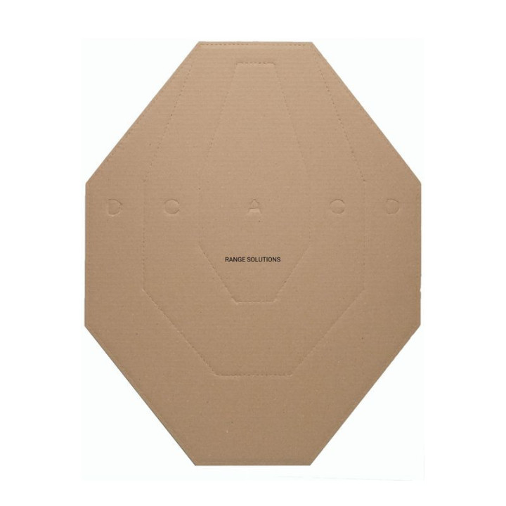 RS CARDBOARD IPSC MINI bílá / hnědá ( 10 kusů )