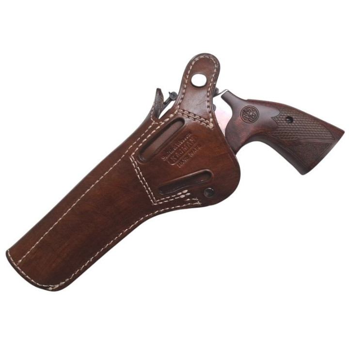 KAJMAN Smith&Wesson 686/6" kožené pouzdro / SPORT EXTRA "S25R" hnědé
