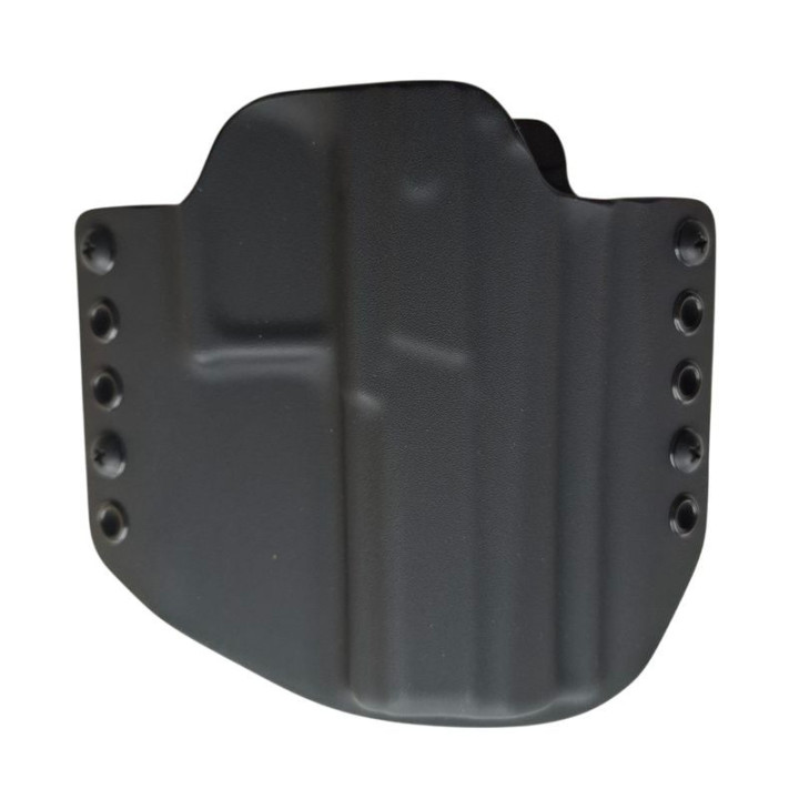 RH HOLSTERS OWB Classics CZ P-09 F NOCTURNE holster / right - without sweatguard / steel loops 40 mm / black KYDEX