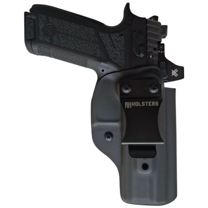 RH HOLSTERS Kabura IWB Classics CZ P-09  F NOCTURNE / right - wewnętrzna / without sweatguard / flushclip 40 mm / black KYDEX