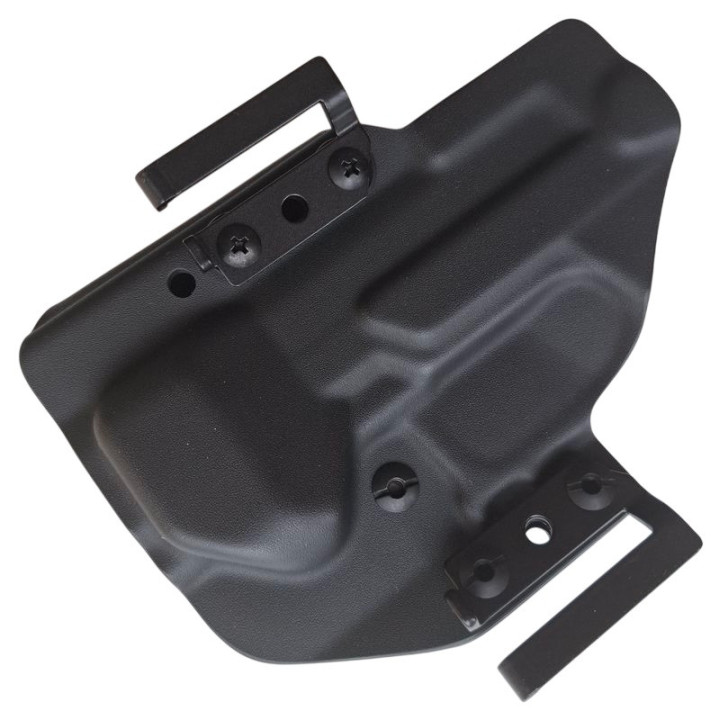 RH HOLSTERS OWB Frogy Sig Sauer P320 M18 holster / right - 1/2 sweatguard / speedloops 40 mm / black KYDEX