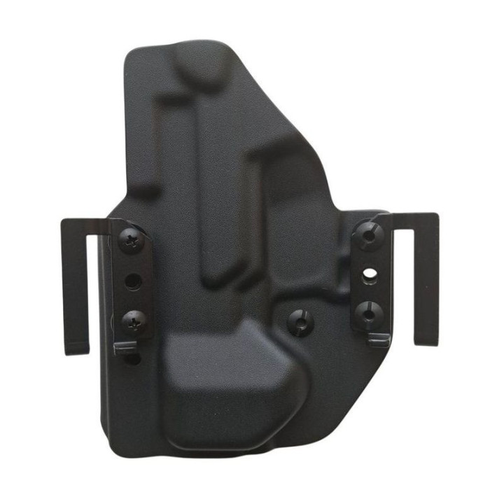 RH HOLSTERS OWB Frogy Sig Sauer P320 M18 holster / right - 1/2 sweatguard / speedloops 40 mm / black KYDEX