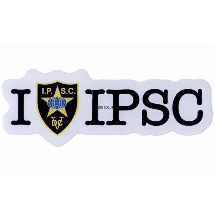 Naklejka " I IPSC - IPSC " - wypukła 3D