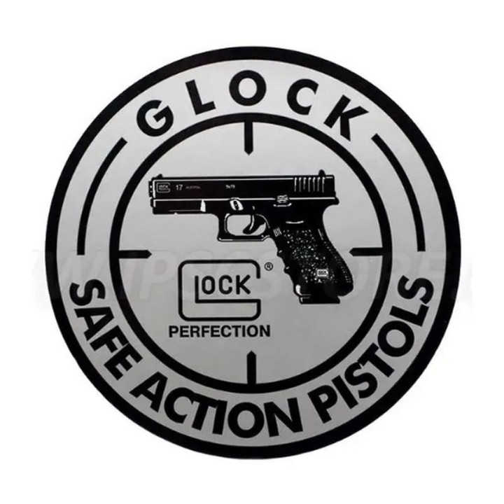 GLOCK Naklejka / średnica 10 cm  / SAFE  ACTION PISTOLS